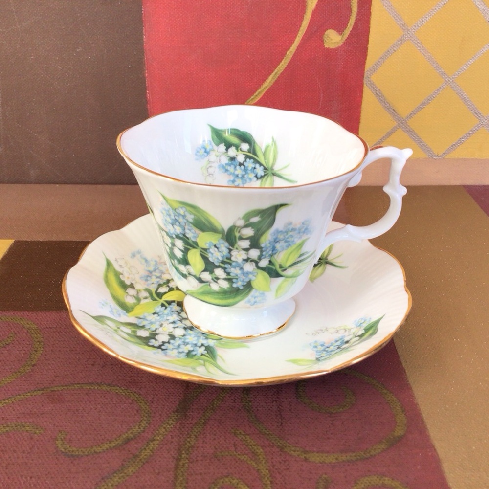 Royal Albert Lily Of The Valley Teacup And Saucer